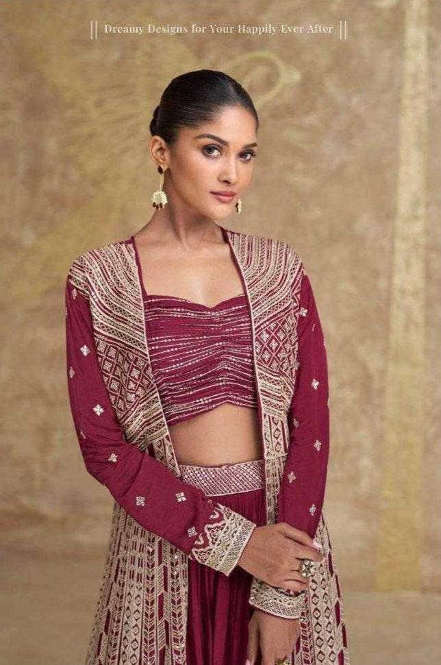 Silk Jacket Style Lehenga for Festive Occasions - MYLUXURY LANE ENTERPRISE